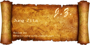 Jung Zita névjegykártya